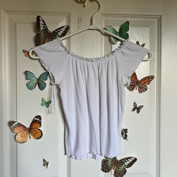 GARAGE off-the shoulder crop top - Picture 2 of 3